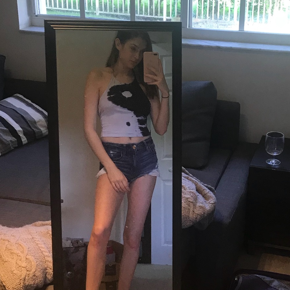 *FLASH SALE* La hearts tie dye crop top